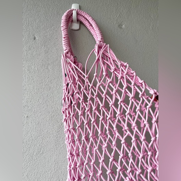 * H&M | NWT *Limited Edition* Pink Net Bag - Picture 2 of 13